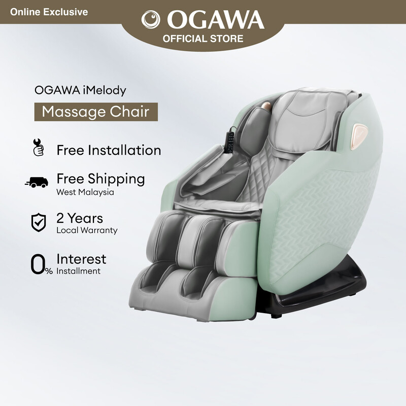 Ogawa iMelody Massage Chair Coral Green Free Shipping WM